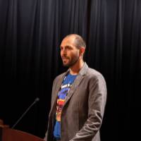 Man speaking two